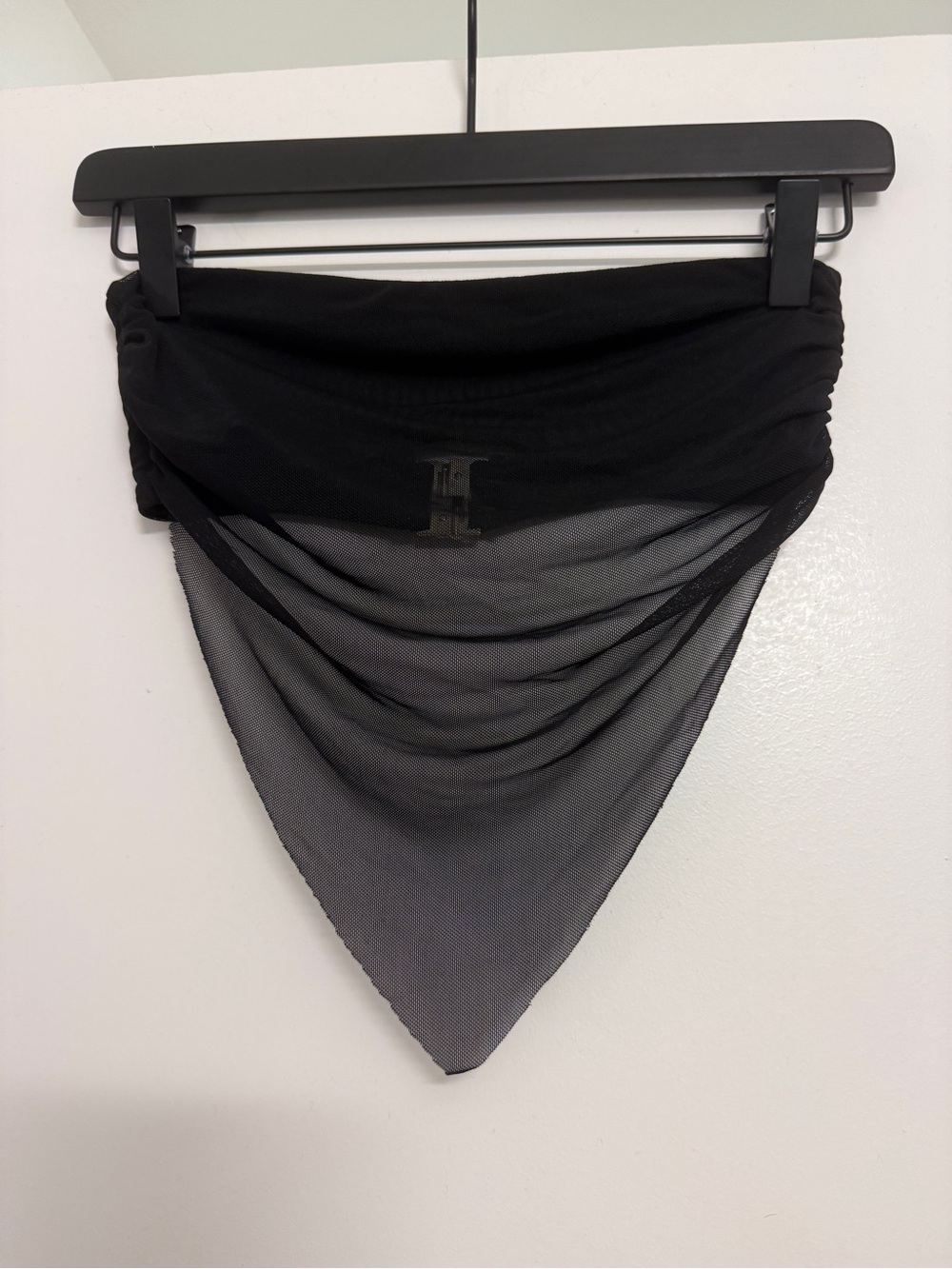 Tiger Mist Black Mesh Bandana-Style Shirt